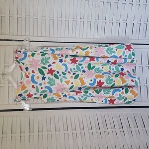 Hanna Anderson multicolor sleeveless line A new girls dress with pockets size 10